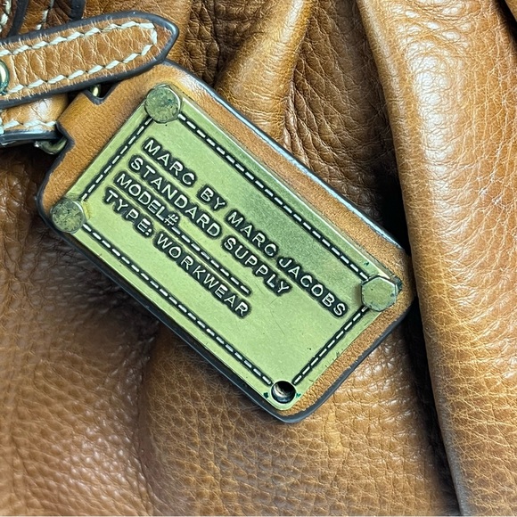 Marc by Marc Jacobs Classic Q Brown Leather 2Way Shoulder Bag Y2K Strap Vintage - Picture 4 of 12